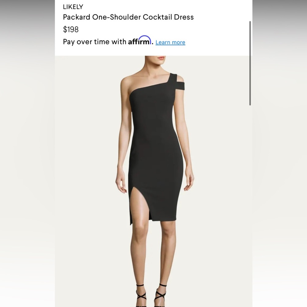 Likely Packard one shoulder dress